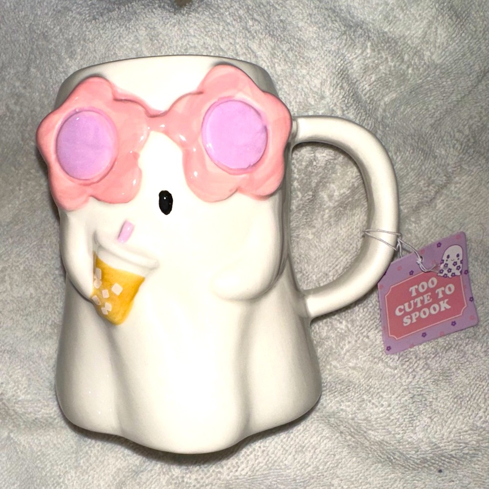 VIRAL TIKTOK Pink Halloween ghost mug